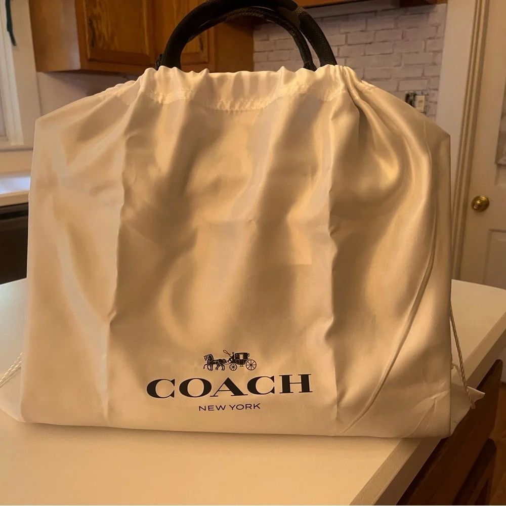Coach Camouflage Canvas Tote Messenger in Green, Black and Brown